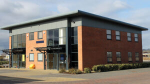 facade of two story commercial real estate