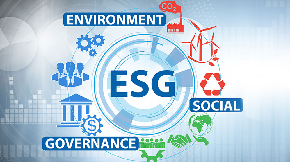 ESG infographic with environment, social and governance