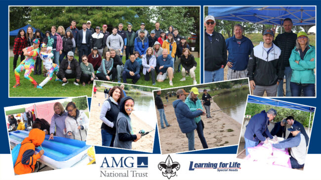 fishing-derby-2023 The annual Fishing Derby is sponsored by AMG as a way to assist our community and provide children with special physical, mental, behavioral, or socioeconomic needs an opportunity to enjoy fishing and more.