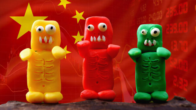 Three-monsters China’s sputtering economic growth faces three big potholes as it drives into 2024.