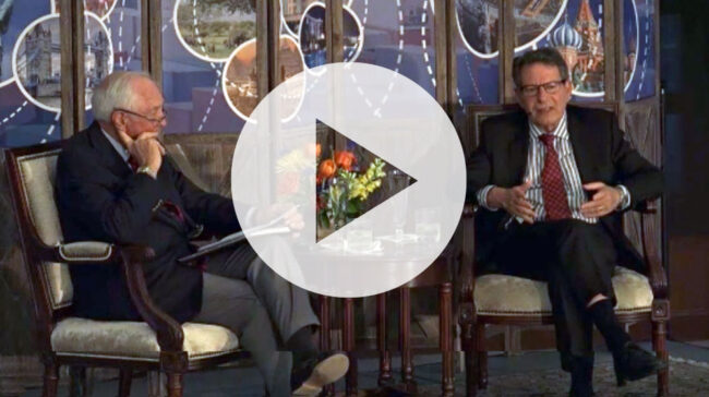 Photo of Earl Wright and Robert Kaplan during the webinar.