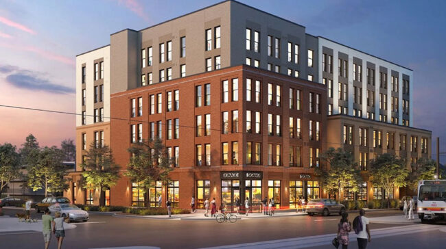 affordable-housing-project Artist’s rendering of new affordable condo building in Denver.