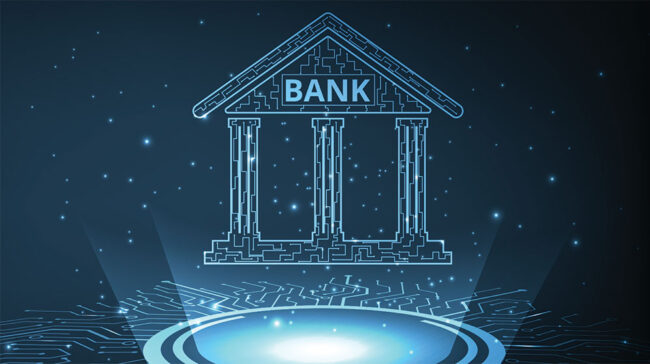Photo of a digital, virtual bank
