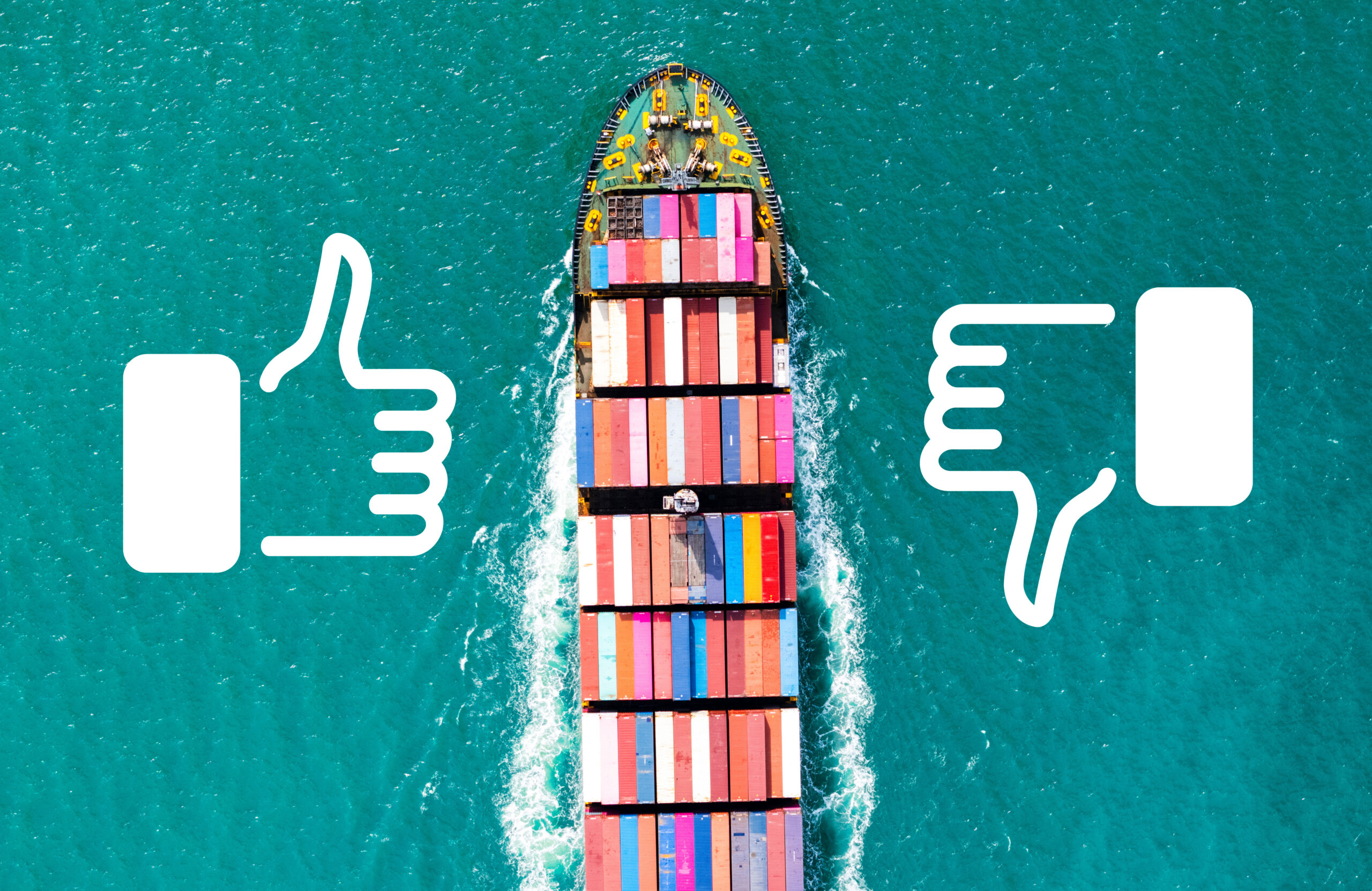 Photo of a cargo ship