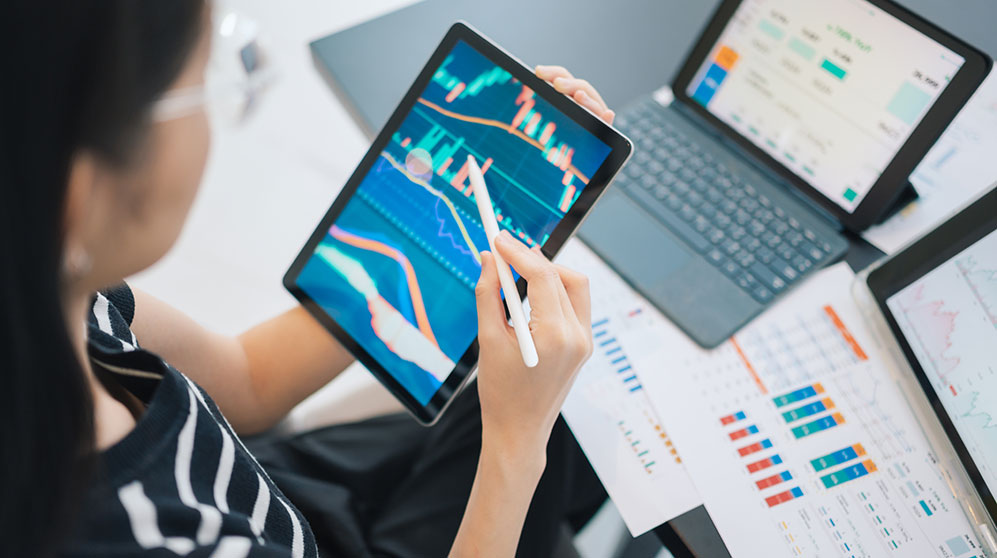 Photo of someone managing their finances