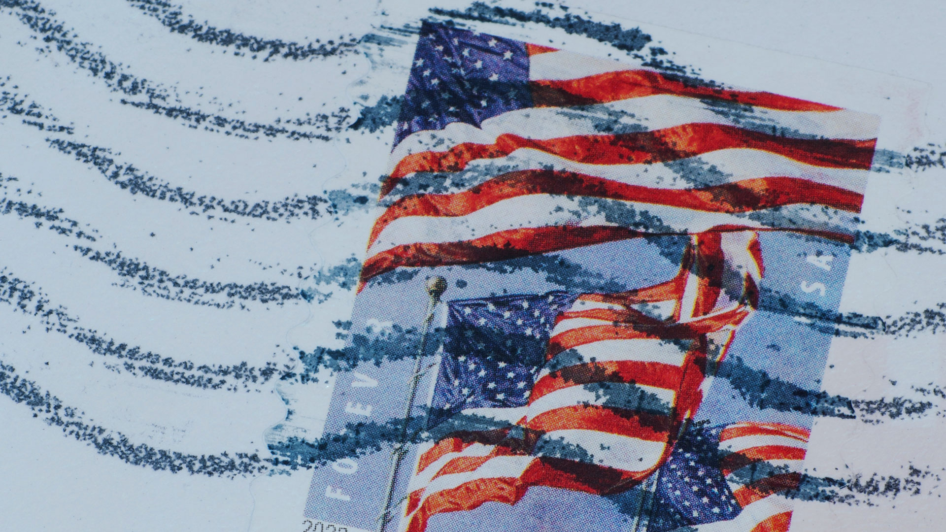 Photo of a stamp on mail