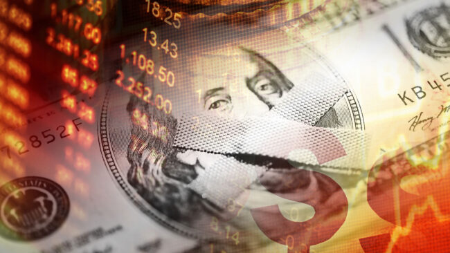 Photo collage of a dollar