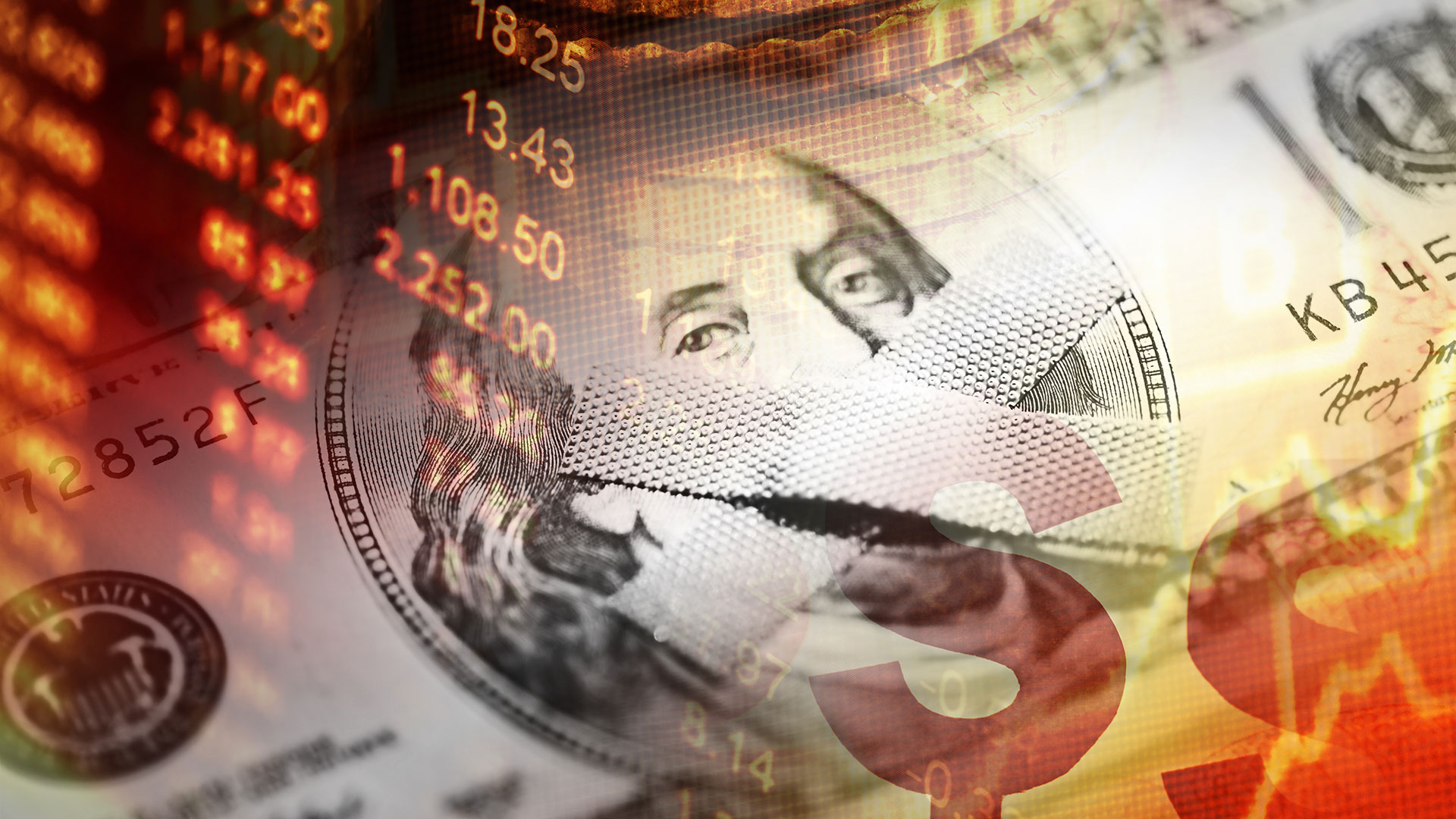 Photo collage of a dollar