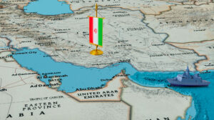 Map showing the Strait of Hormuz